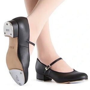 Bloch Women's Black Leather Showtapper Mary Jane Tap Shoe  10.5  NWOB Dance Shoe